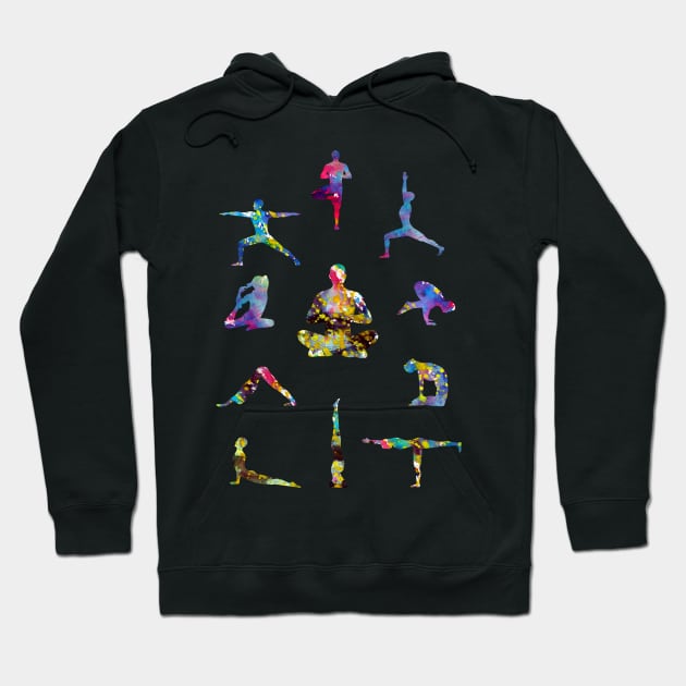 Yoga for men Hoodie by erzebeth